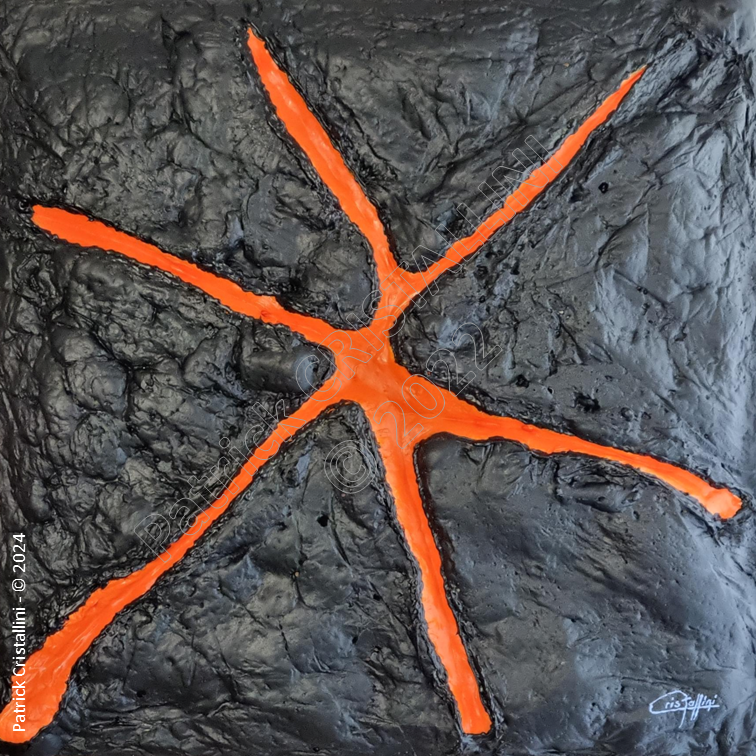 Patrick Cristallini - Peinture abstraite : 'Earth Crust Breaker'