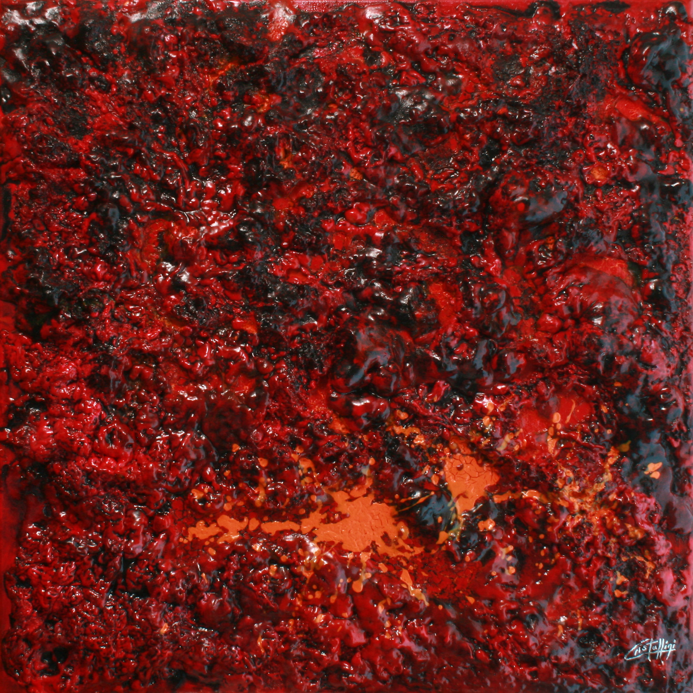 Patrick Cristallini - Peinture abstraite : 'Effusion'
