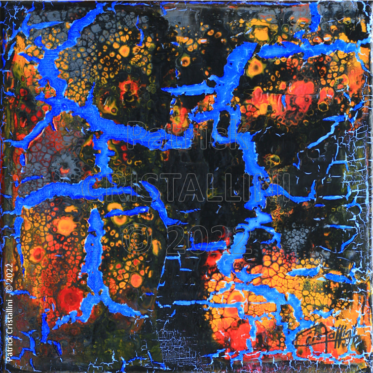 Patrick Cristallini - Peinture abstraite : 'Marine Fusion'